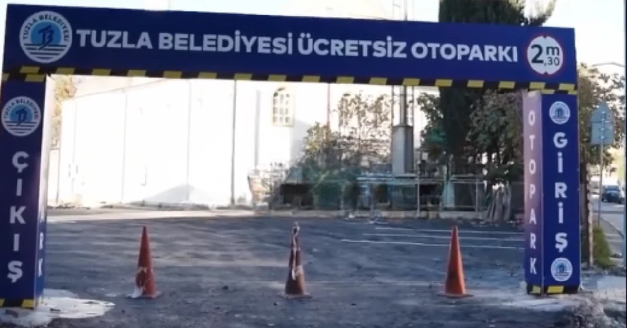Tuzla’da 100 Araçlık Yeni Ücretsiz Otopark Hizmete Açıldı