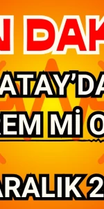 Az Önce Hatay'da Deprem mi oldu? Son Depremler