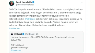 Dünyaca Ünlü MrBeast'in Çekilişi: Türk Takipçiye Tam 25 Bin Dolar!