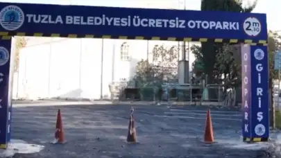 Tuzla’da 100 Araçlık Yeni Ücretsiz Otopark Hizmete Açıldı