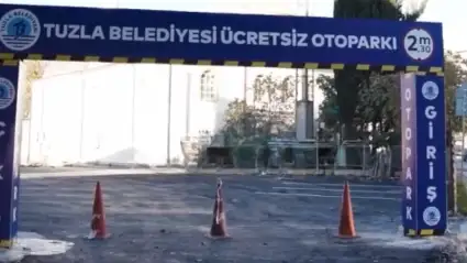Tuzla’da 100 Araçlık Yeni Ücretsiz Otopark Hizmete Açıldı
