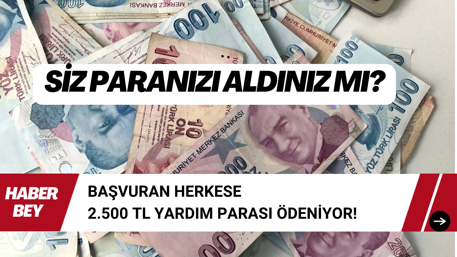 Başvuran Herkese 2.500 TL yardım parası ödeniyor!