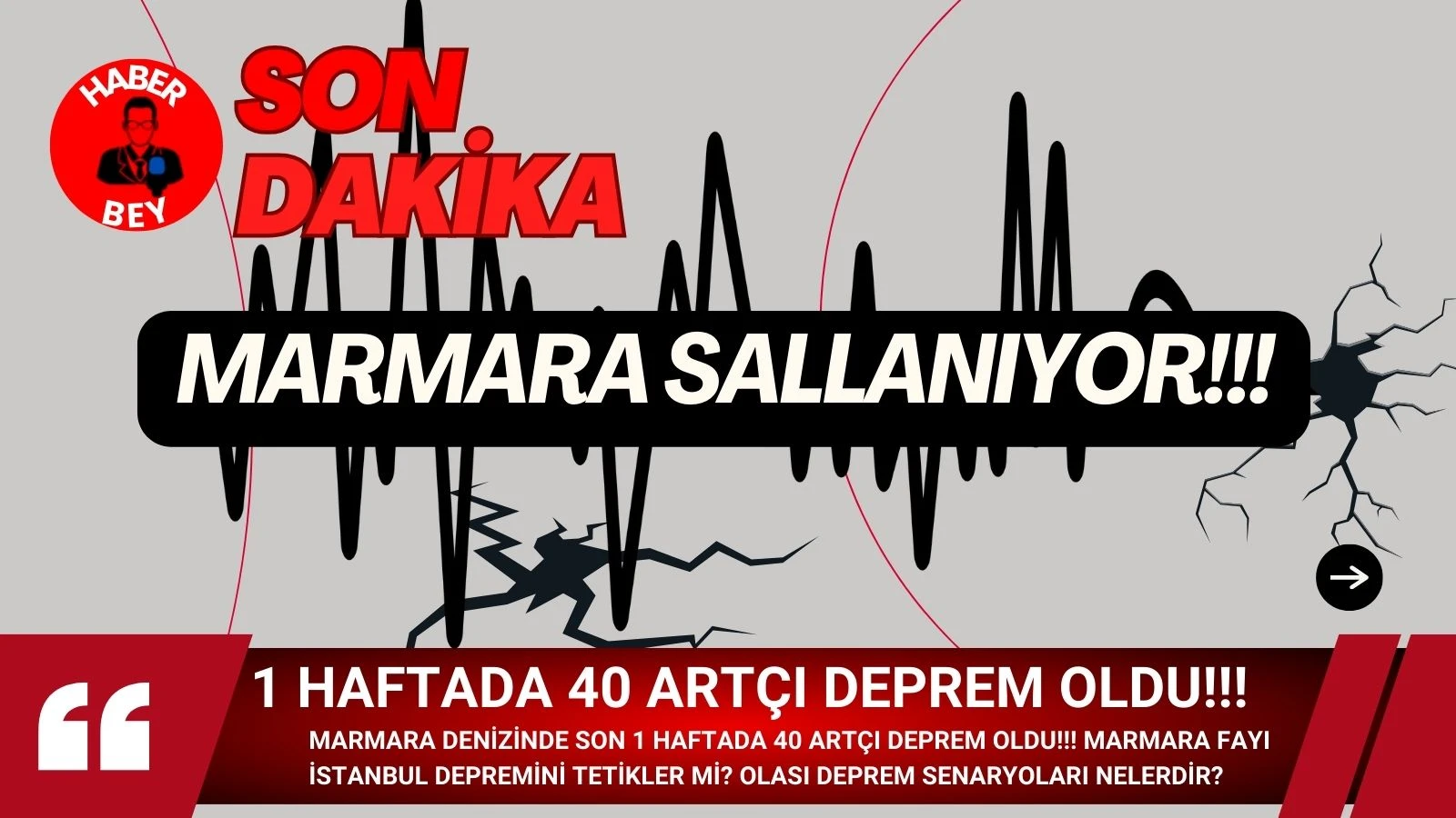 Marmara Denizinde Son 1 Haftada 40 Artçı Deprem oldu!!!