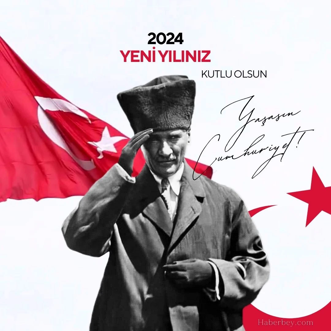 Yeni yıl Mesajları Atatürk'lü 2024