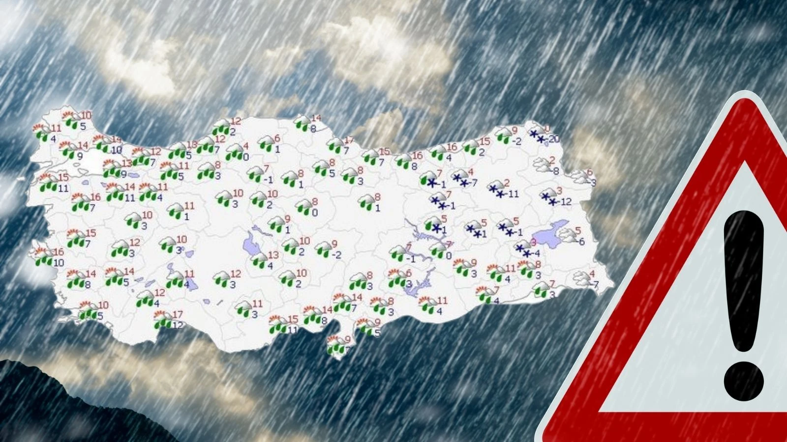 Meteoroloji'den Sarı Kodlu Uyarı